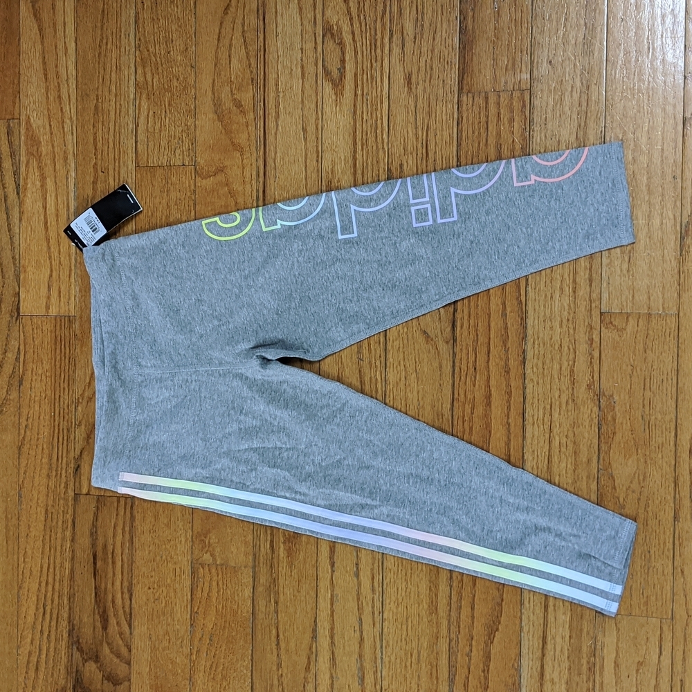 NWT gray Adidas capris girls size large unused condition